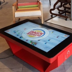 Touch table for a restaurant