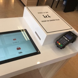 Touch tables for shops