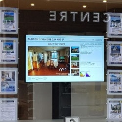 Touchscreen at an estate agent